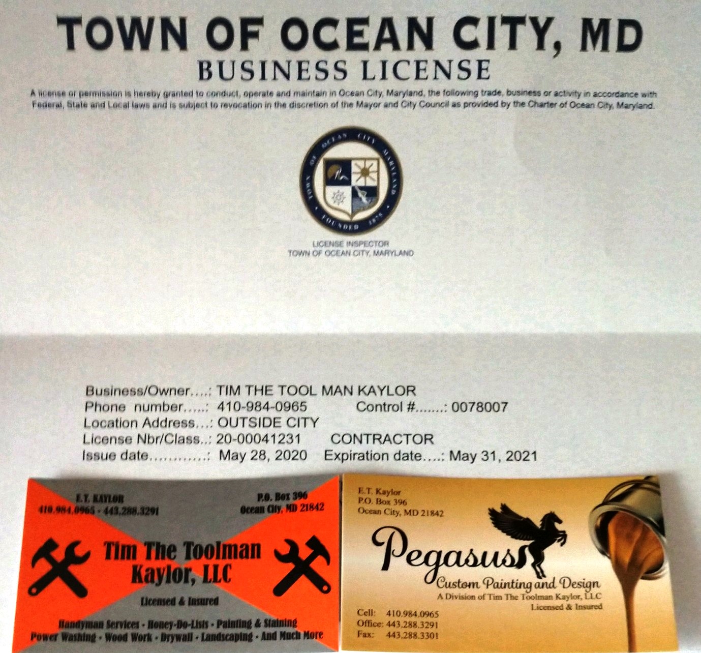 Tim The Toolman Kaylor License