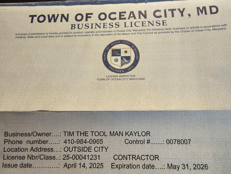 Tim The Toolman Kaylor License